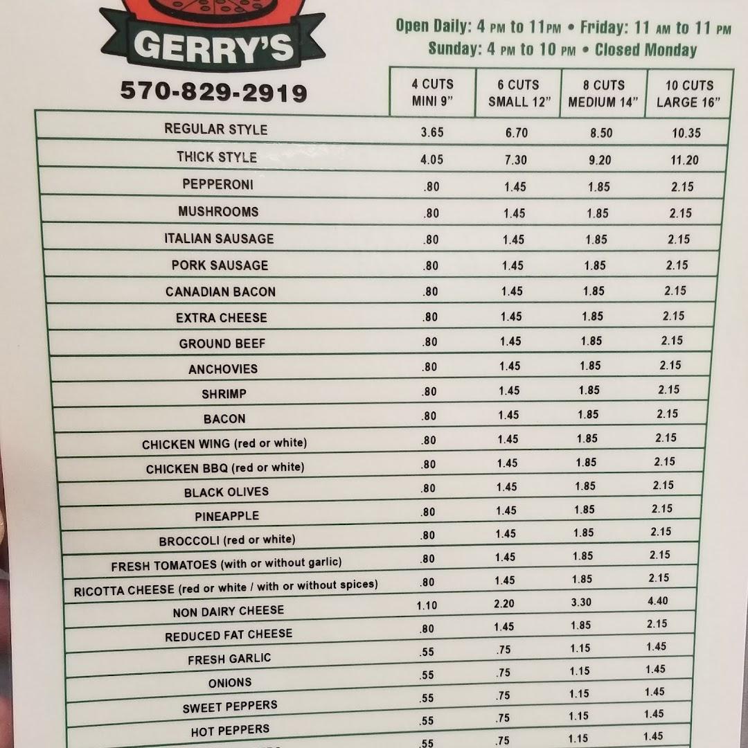 Gerry's Pizzeria